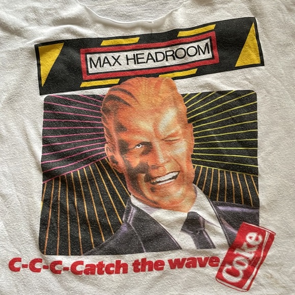 Vintage upcycled max headroom coke t-shirt - Picture 5 of 11